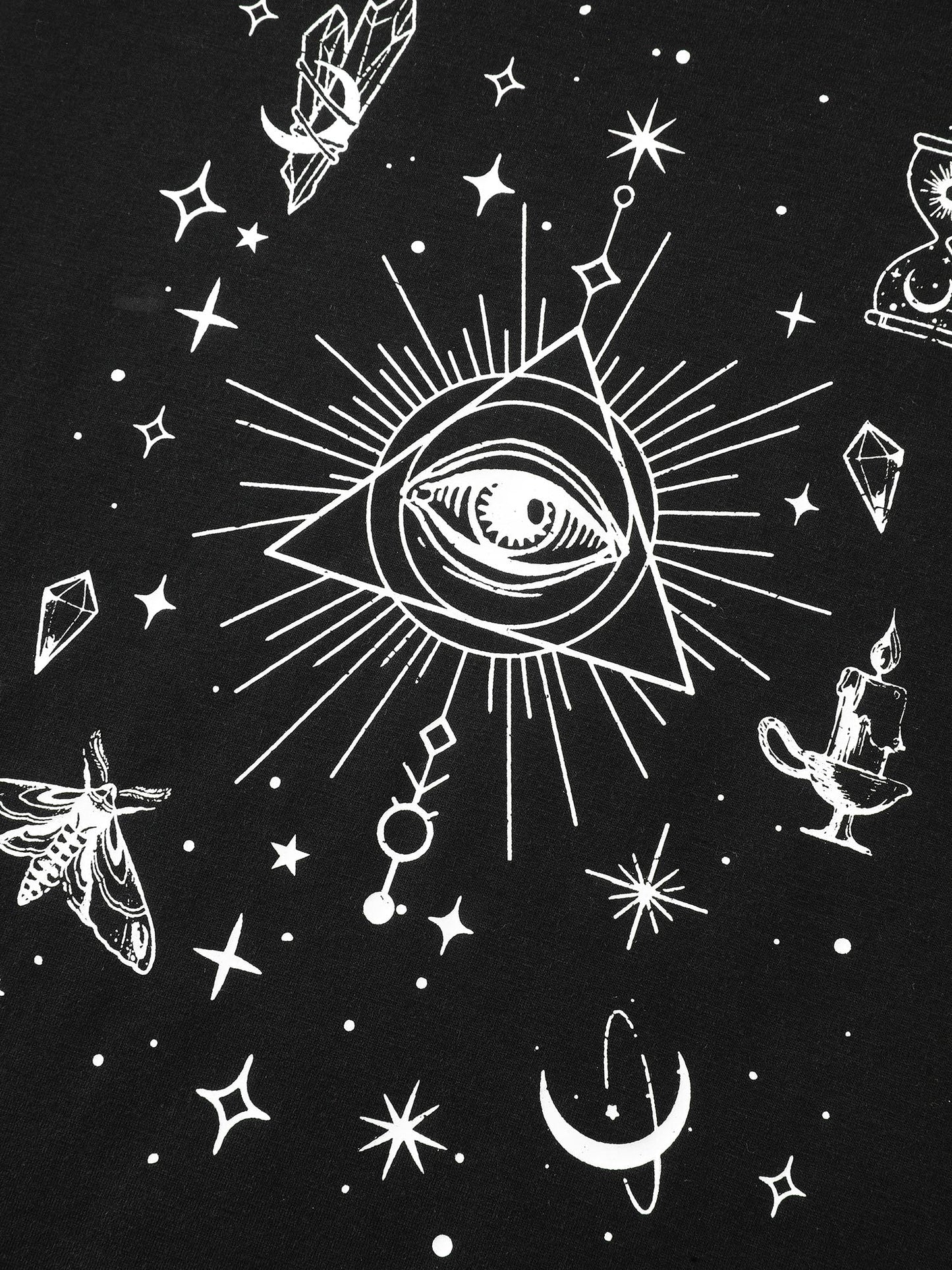 Celestial Print Round Neck T-Shirt