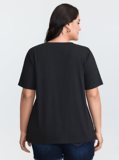 Supersoft Multi-Color Heart Print T-Shirt