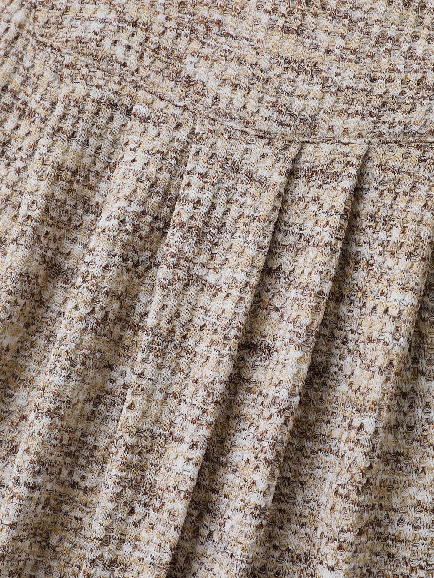 Textured Knit Pleated Neckline Top