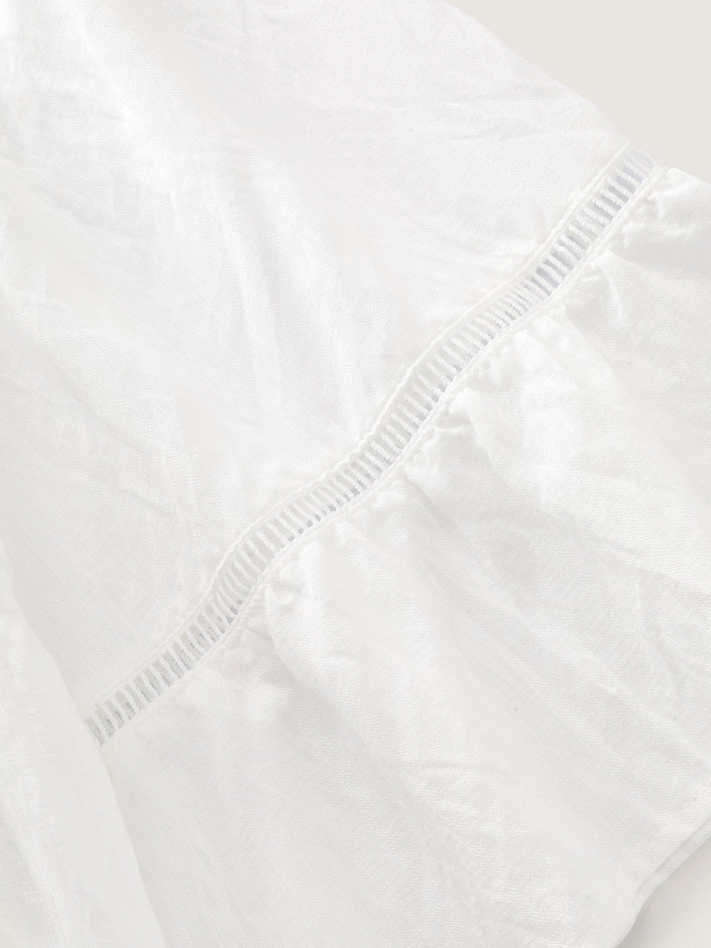 Supersoft Lace Trim Tiered Plain Open-Front Shirt