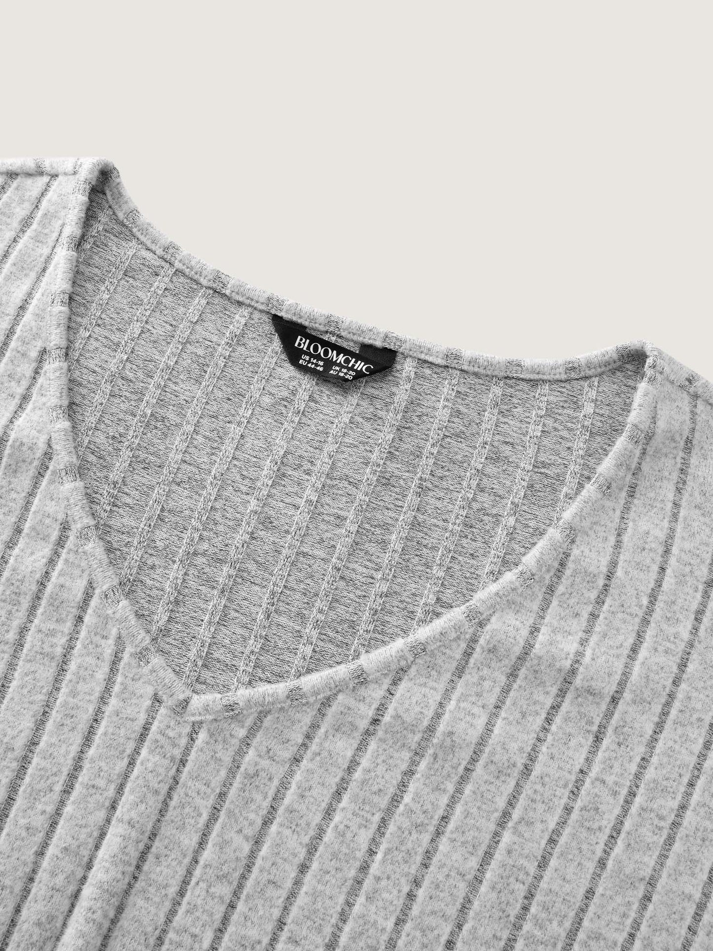 Stretchy-Fit Ribbed Texture Lounge Set