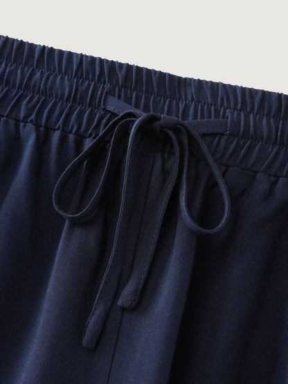 Tiered Spliced Drawstring Cut Out Flared Pants