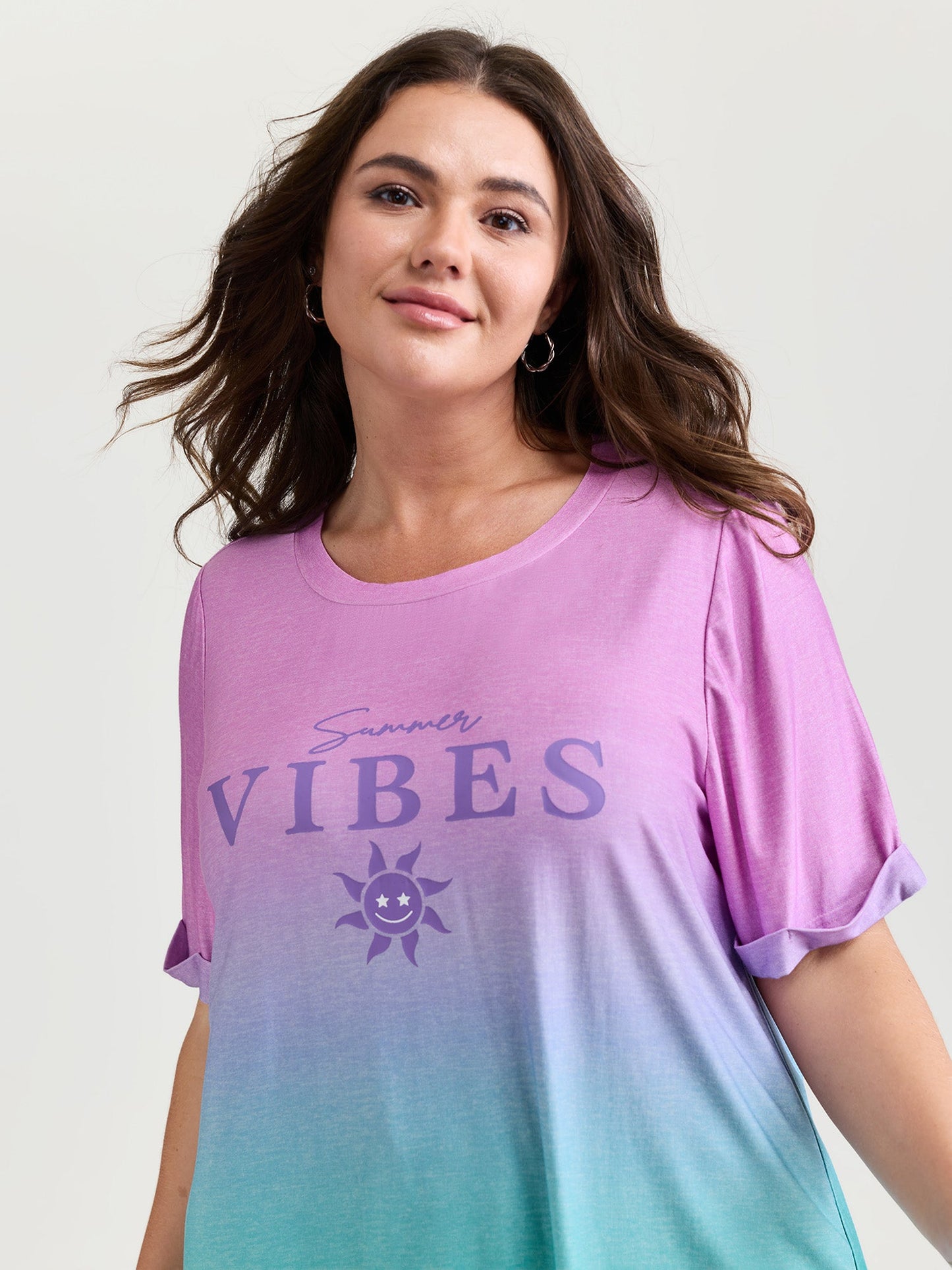 Good Vibes Color Gradient T-Shirt