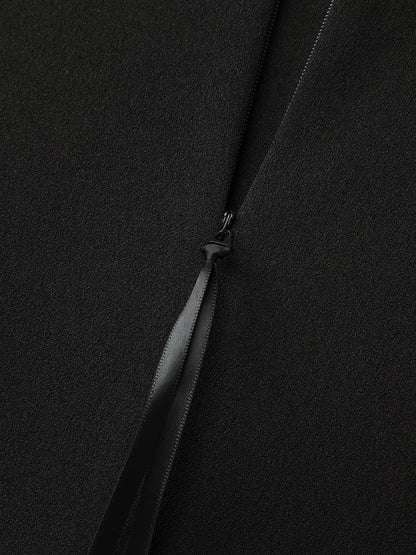 Stretchy Button Detail Fit And Flare Midi Dress