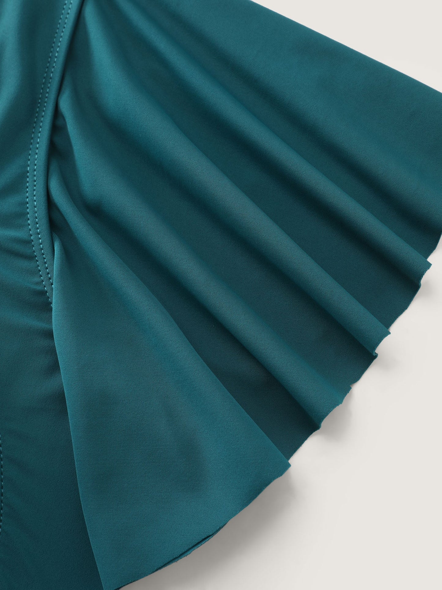 Ruched Front-Tie Flowy Swim Dress