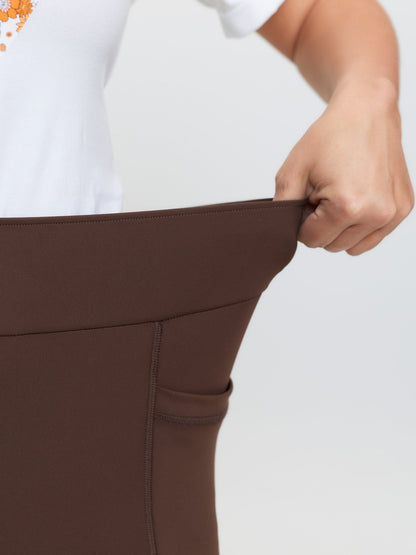 Super Stretchy Crisscross Detail Pockets Leggings