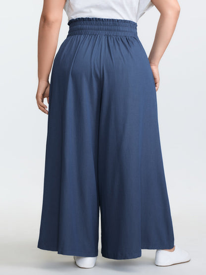 Supersoft Denim-Like Wide Leg Pants