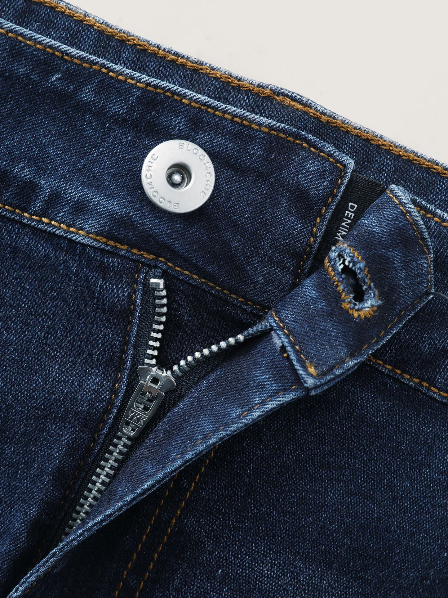 Stretchy Skinny-Fit High-Rise Denim Shorts