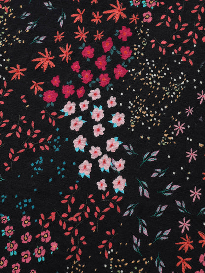 Pure Cotton Dense Floral Print T-Shirt