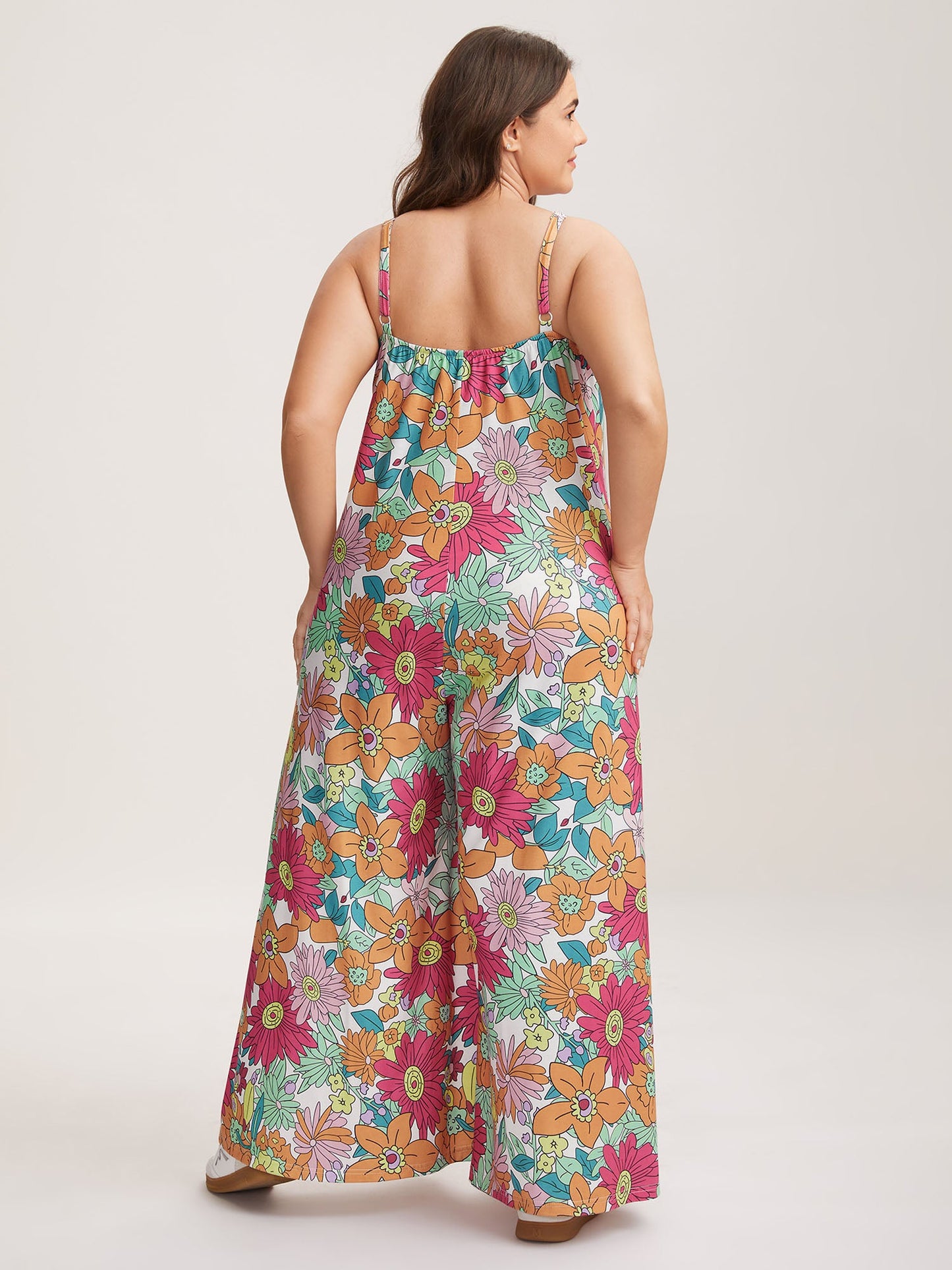 plus size Vivid Groove Stretchy Adjustable Jumpsuit