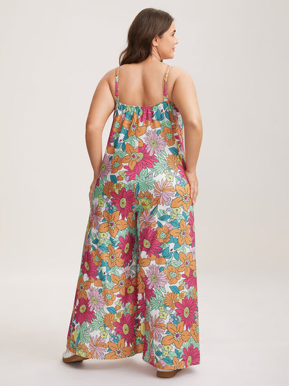 plus size Vivid Groove Stretchy Adjustable Jumpsuit