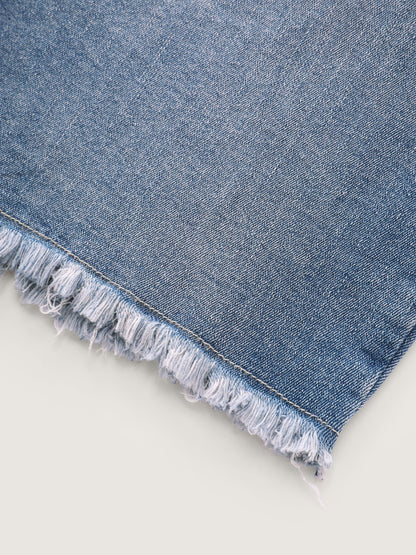 No Gap Waist Skinny-Fit Denim Shorts