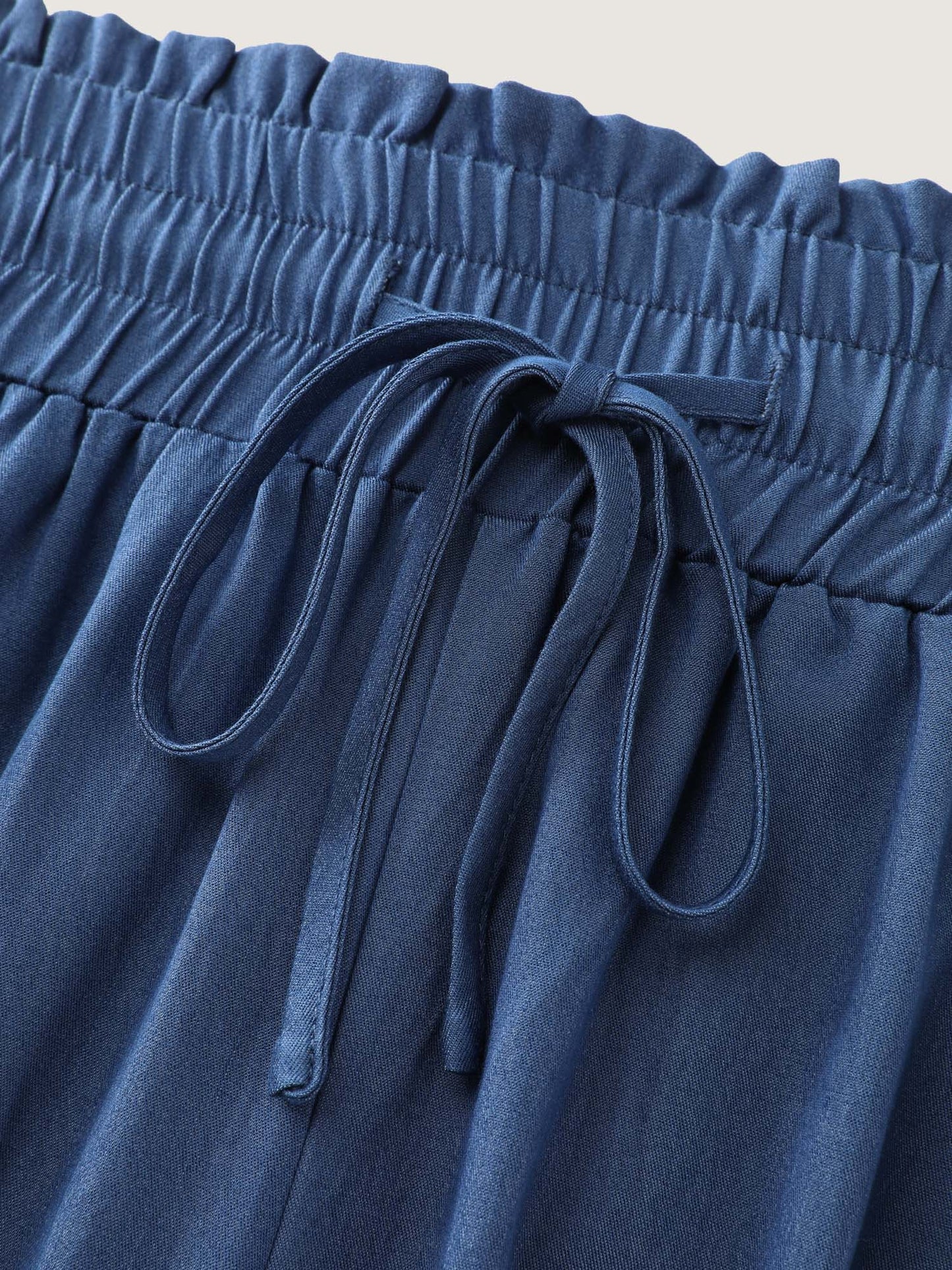 Supersoft Denim-Like Wide Leg Pants