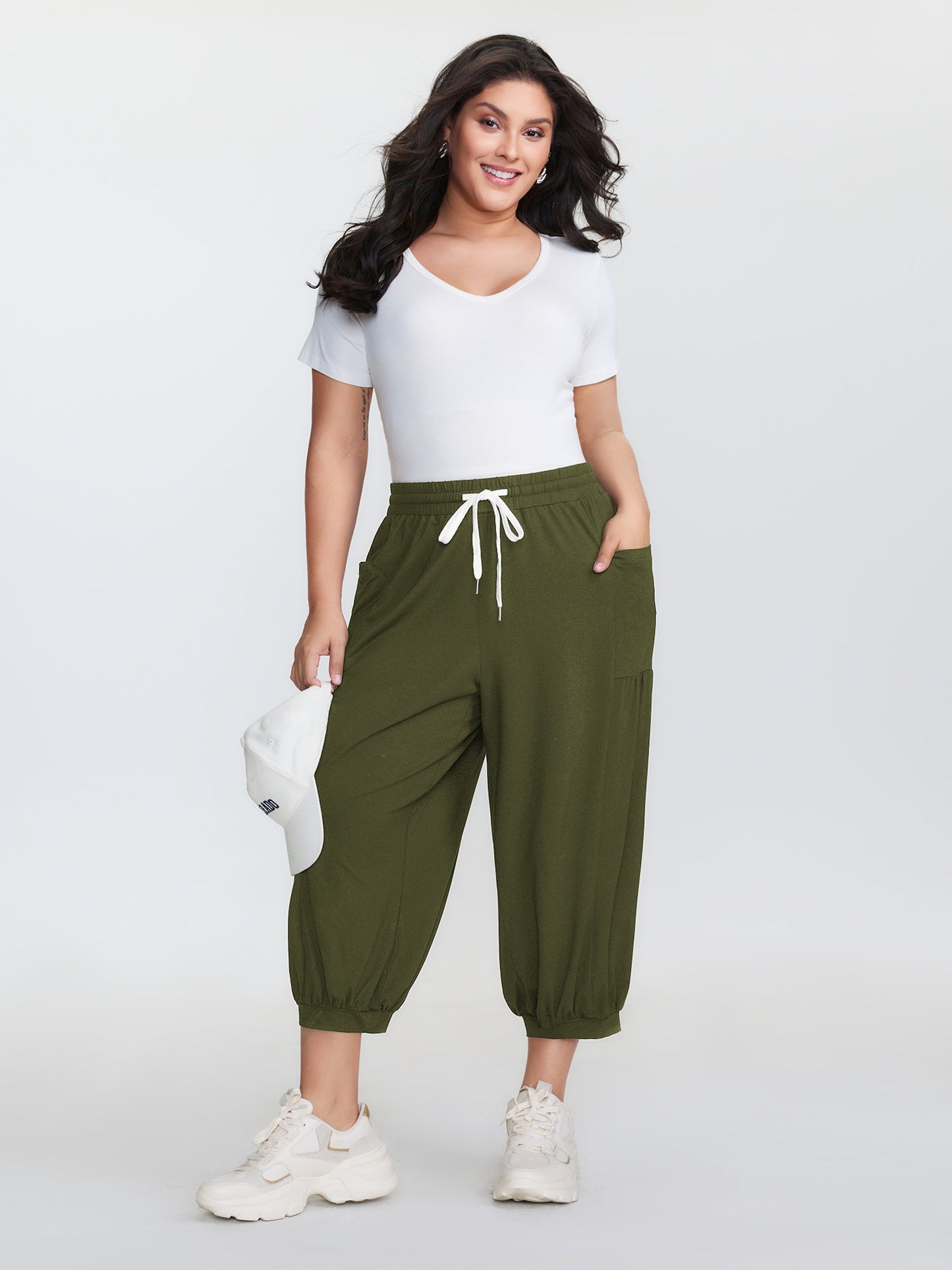 Supersoft Drawstring Cropped Jogger Pants