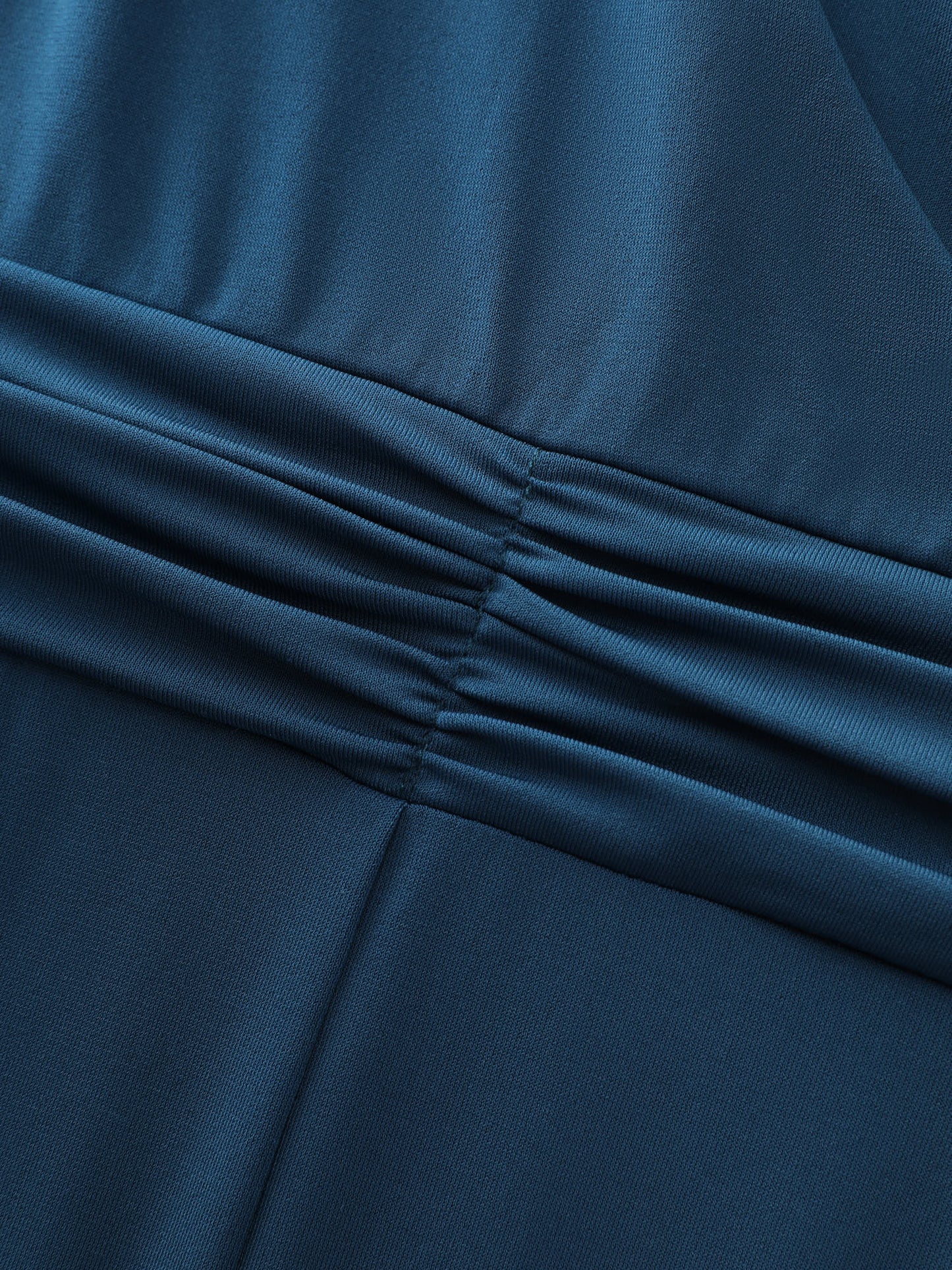 Minimalist Overlap Plain Jumpsuit
