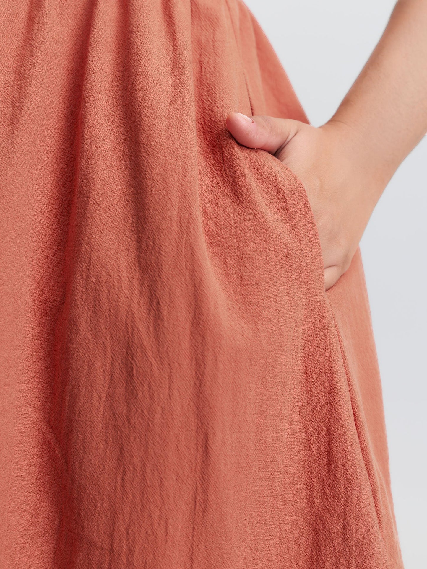 Cotton Floral Embroidery Tiered Mini Dress