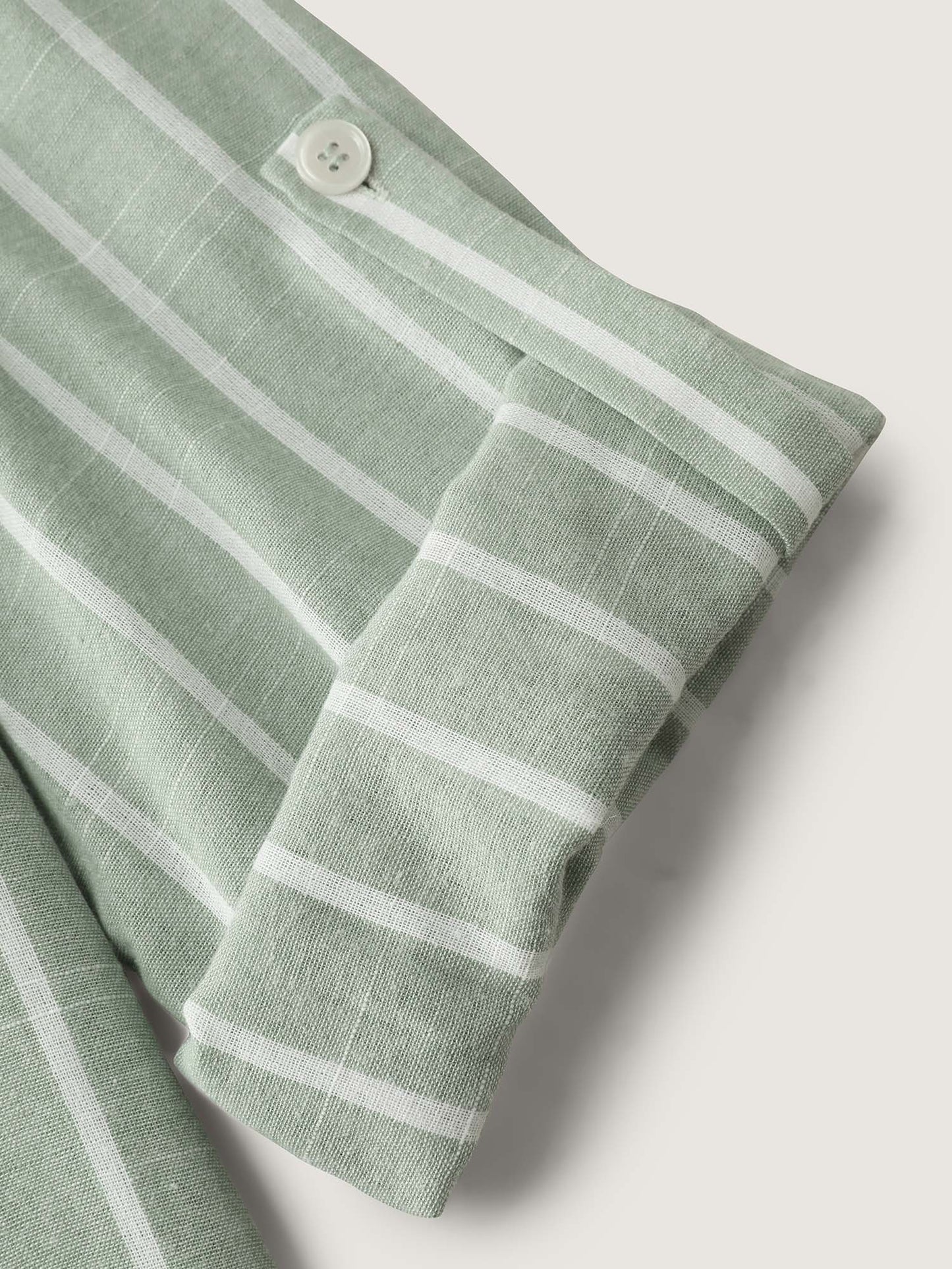 Adjustable Tab Sleeve Button-Down Shirt