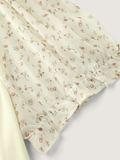 Stretchy Sheer Drawstring Neckline Top