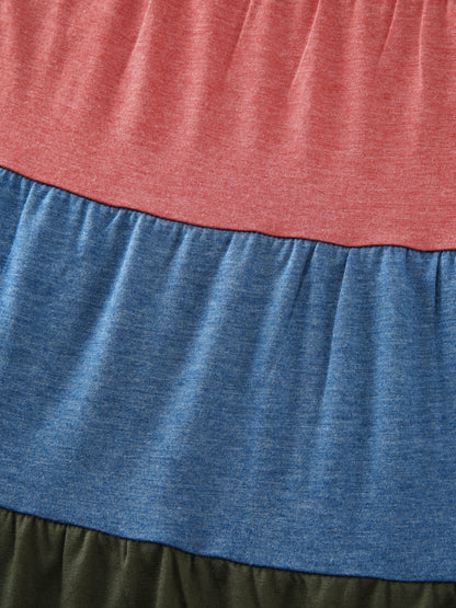 Supersoft Colorful Stripes A-Line Knit Top