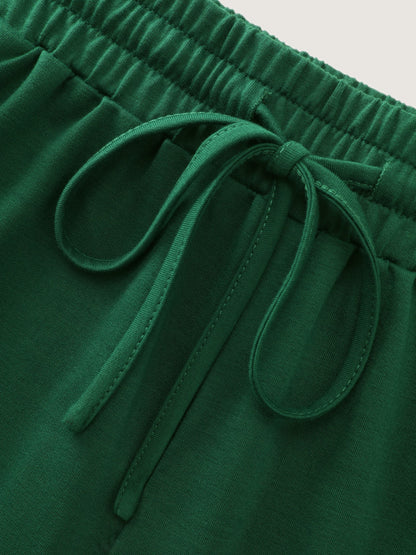 Side Striped Stretchy Waist Pants