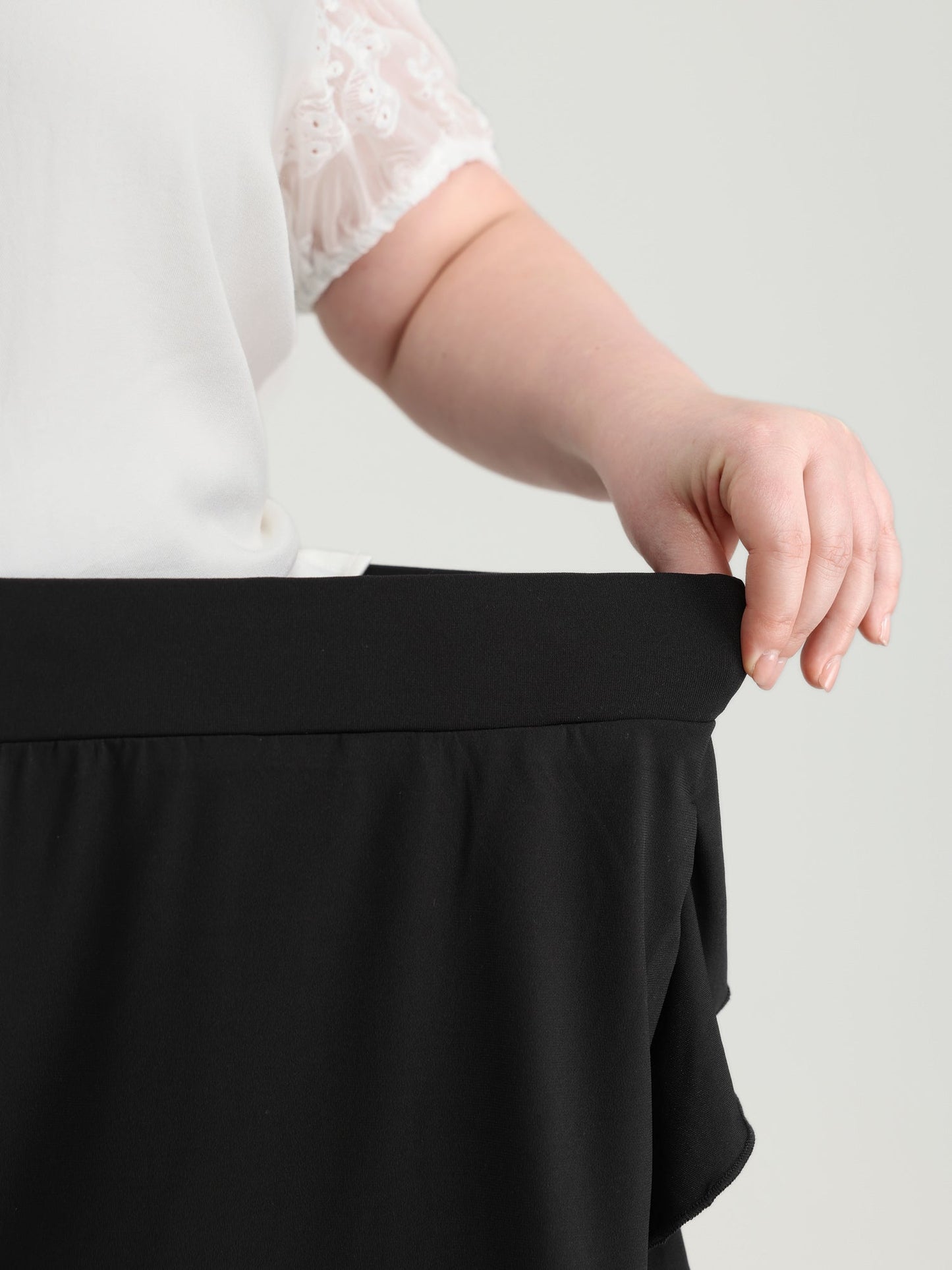 Lotus Leaf Wide-Leg Shorts