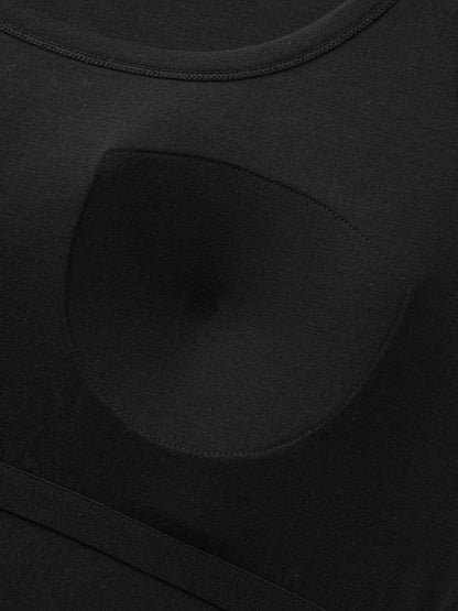 Supportive Bra Pleated Fitted Tank Top