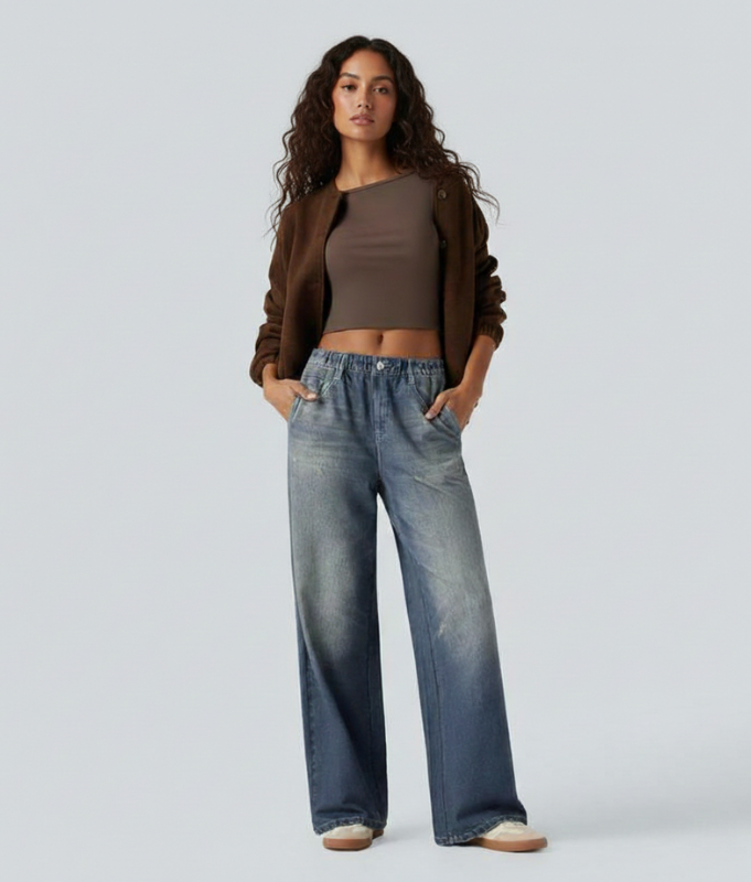 💥 This Week Only: 50% Off 🔥 Wide Leg Jeans (S-6XL)